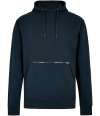 K338 KK338 Kustom Kit Regular Fit Piqué Zipped Pocket Hoodie Navy colour image